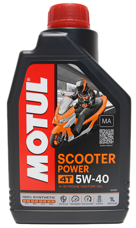 Oil Motul Scooter Power 4t 5w40 1 L - 10.59€
