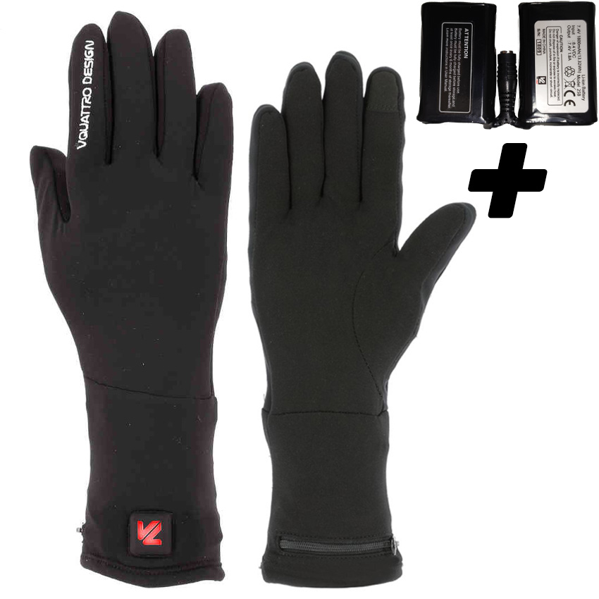 Sous-gants Chauffant Vquattro Ices 18 + Batterie - 89€